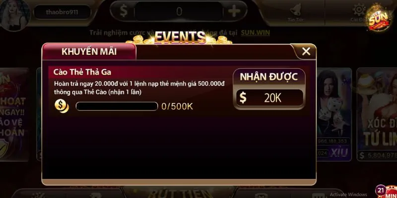 Sunwin 51 Khuyến mãi và ưu đãi hấp dẫn của Sunwin